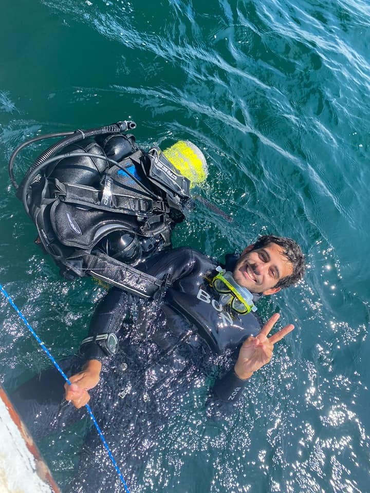 Diego, instructor PADI y biólogo marino